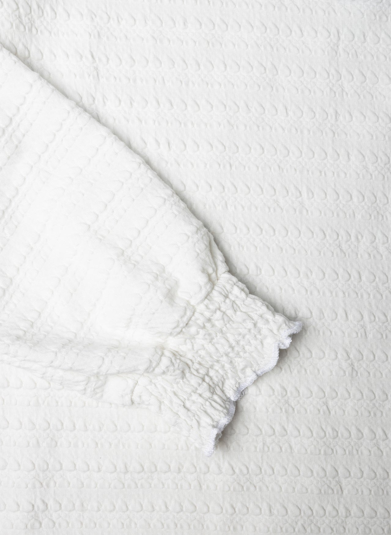 Yest White Ruffled Top