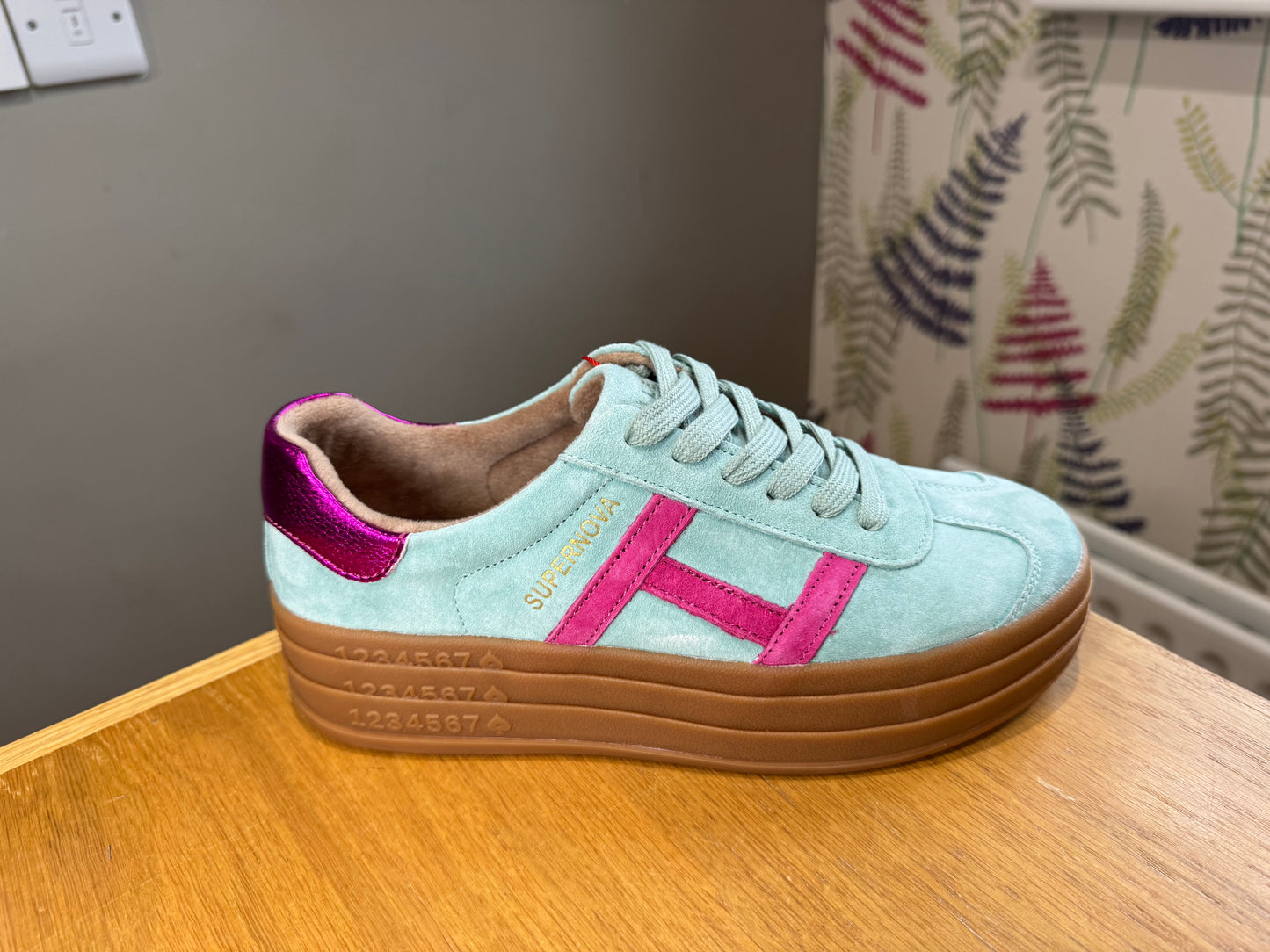 Drilleys Sixty Eight Sea Green Trainer