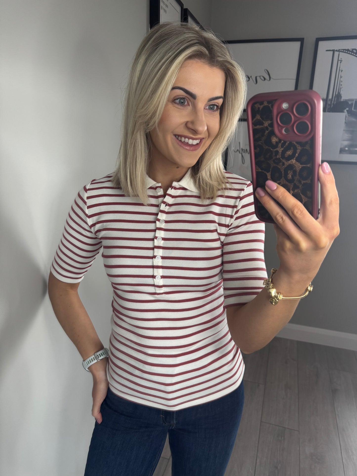 B.Young BYsanana Marshmallow/Marsala Polo