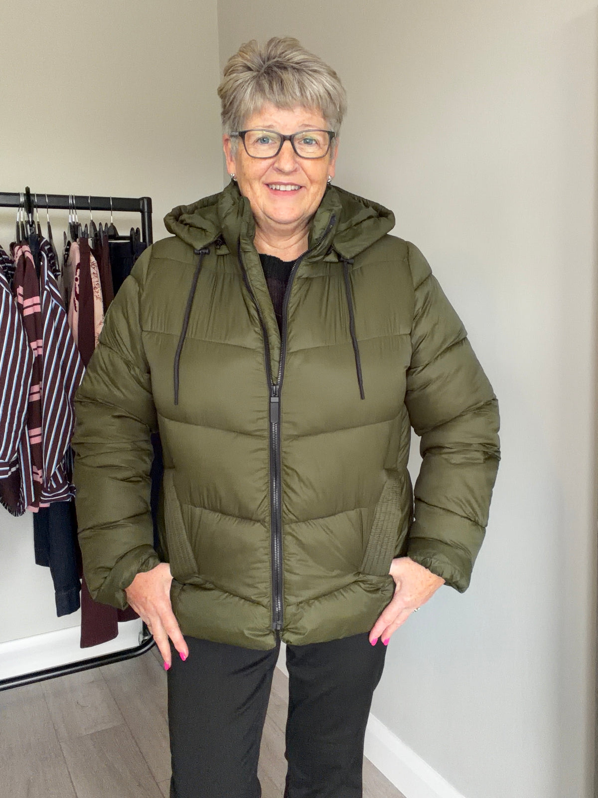 Kaffe KAsusanne Forest Night Short Coat