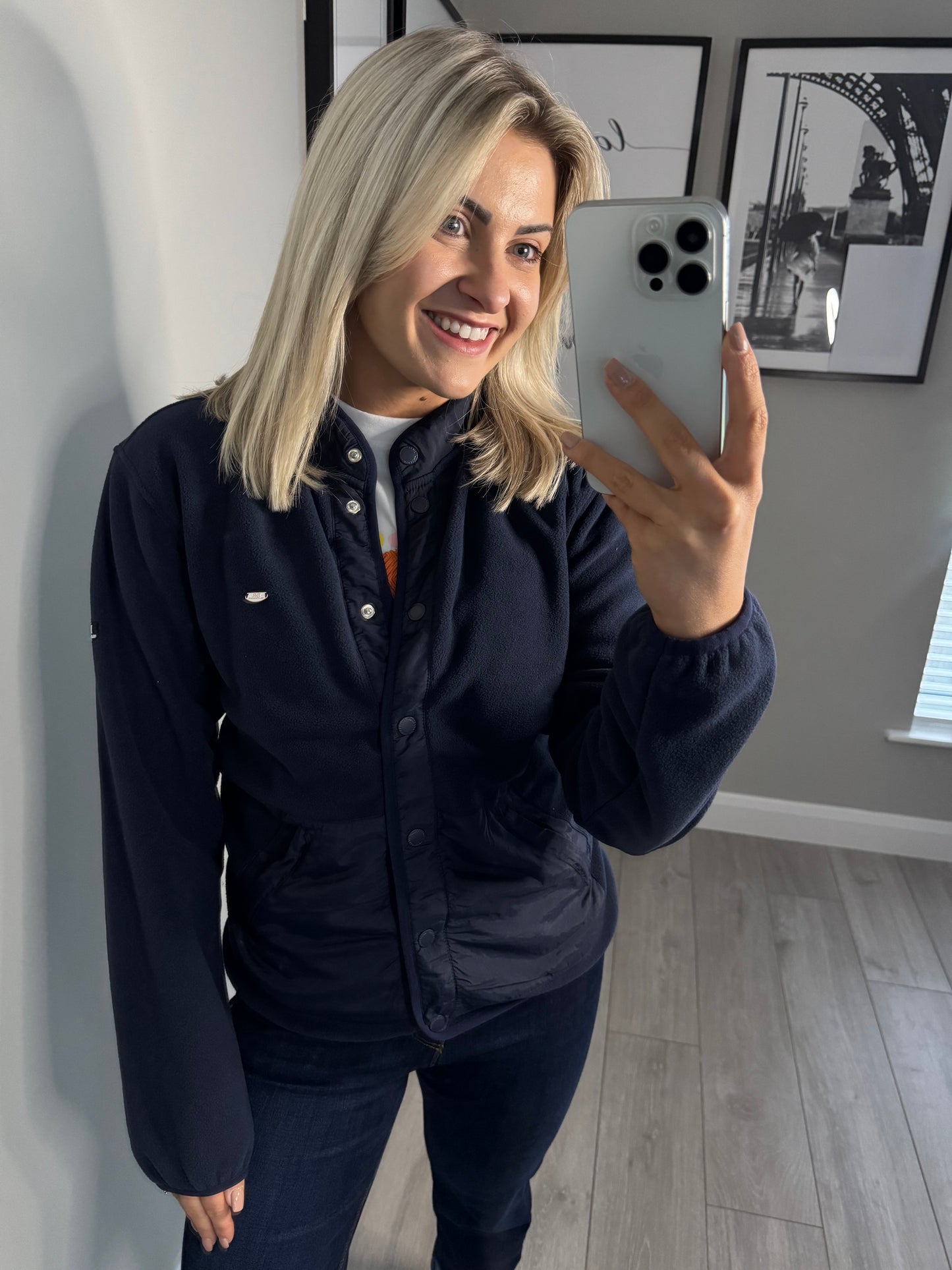 Relax & Renew Fay Navy Fleece