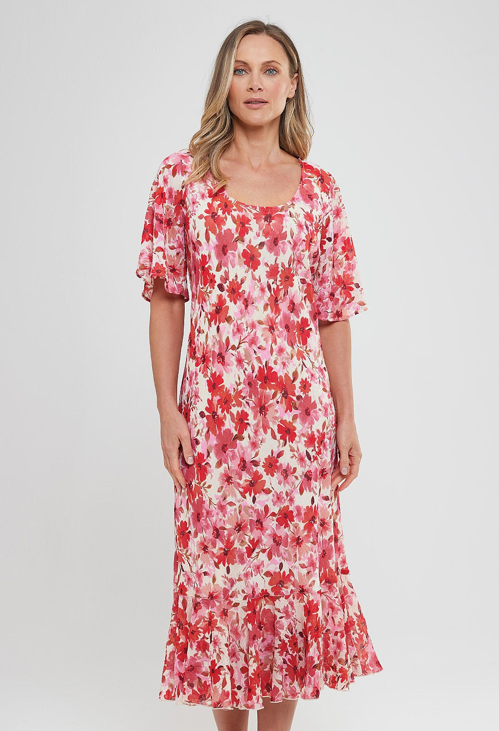 Adini Pink Print Dress