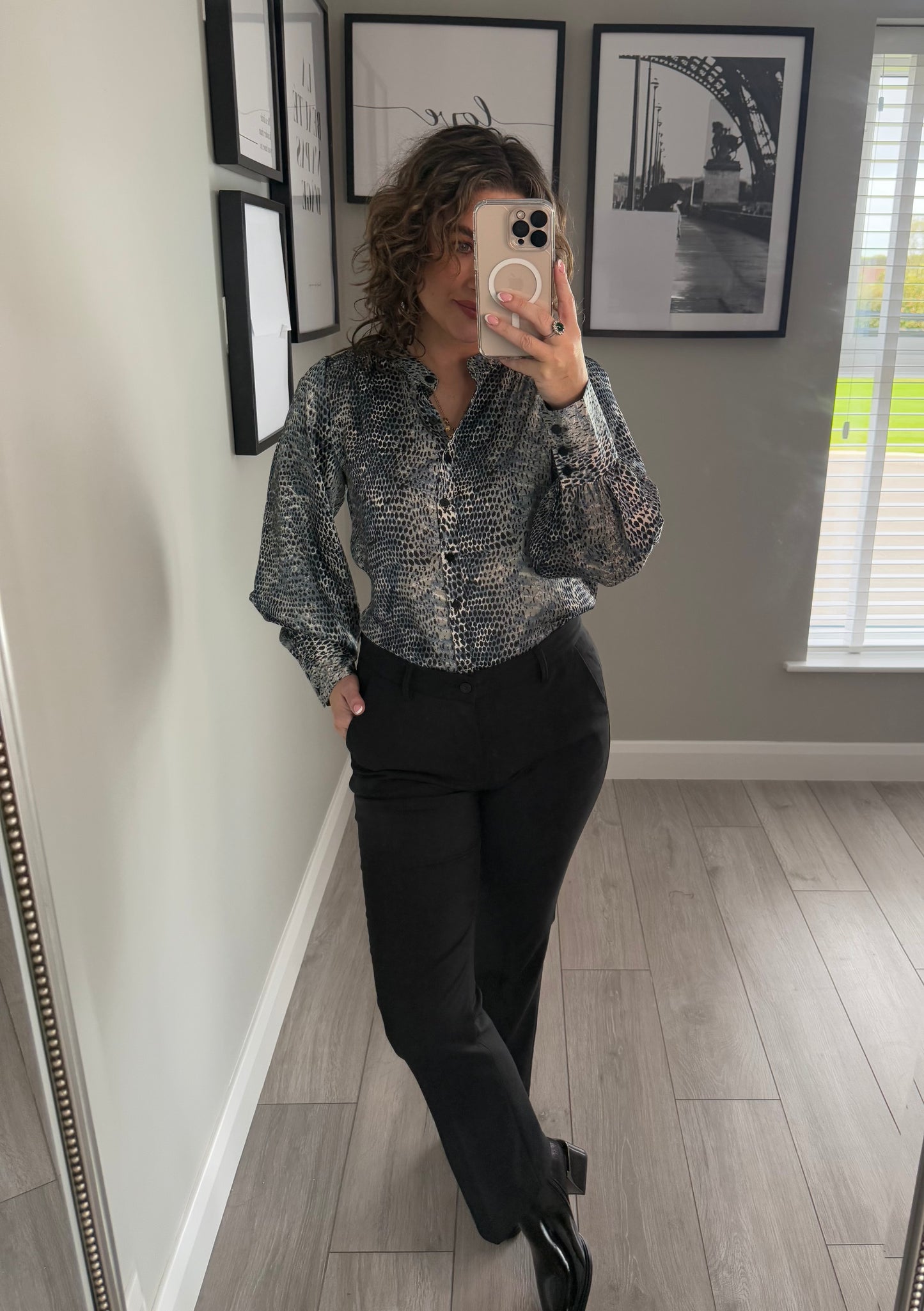 Freequent Black Bootcut Trouser