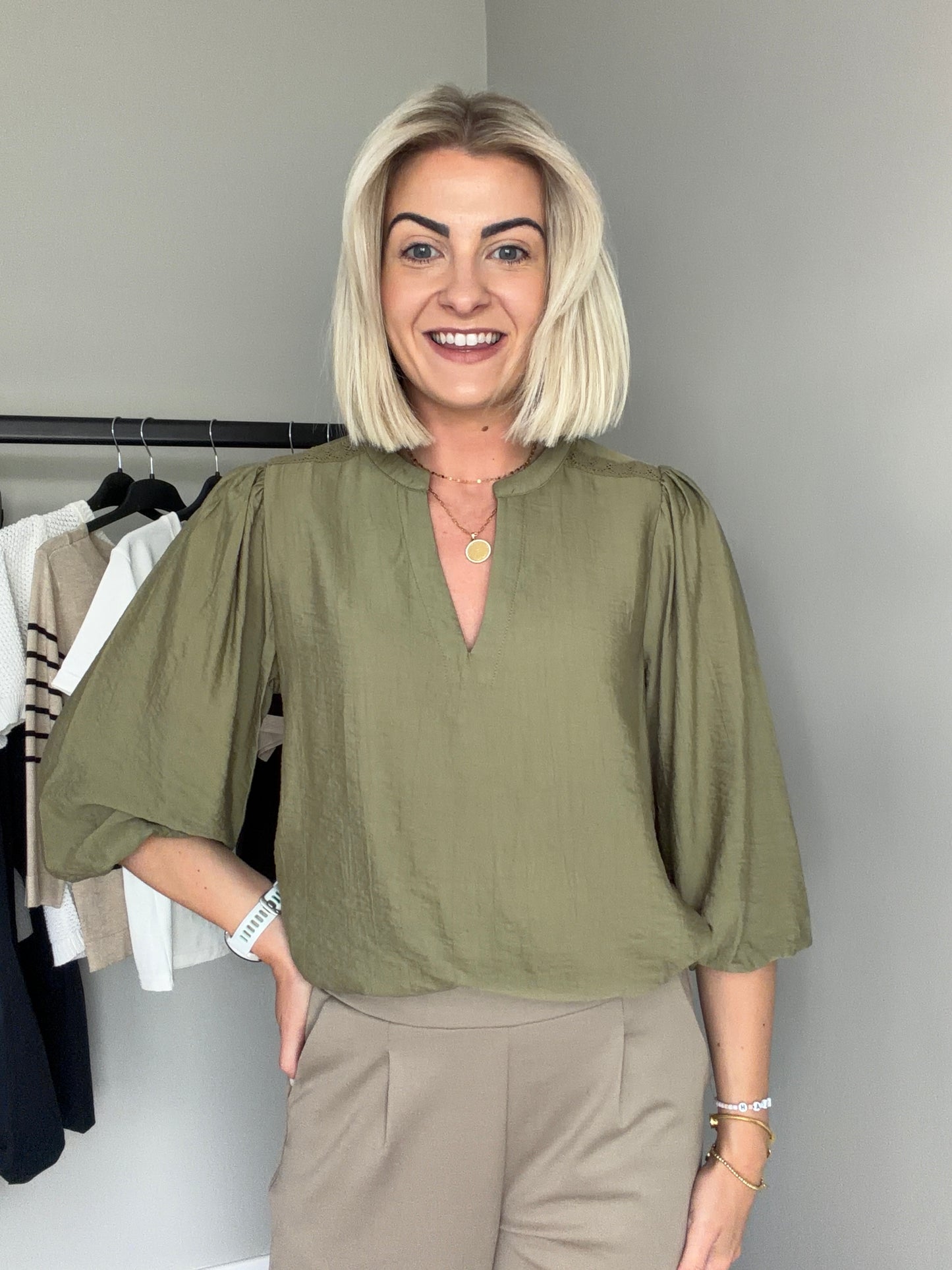 Kaffe KAalberta Aloe Blouse
