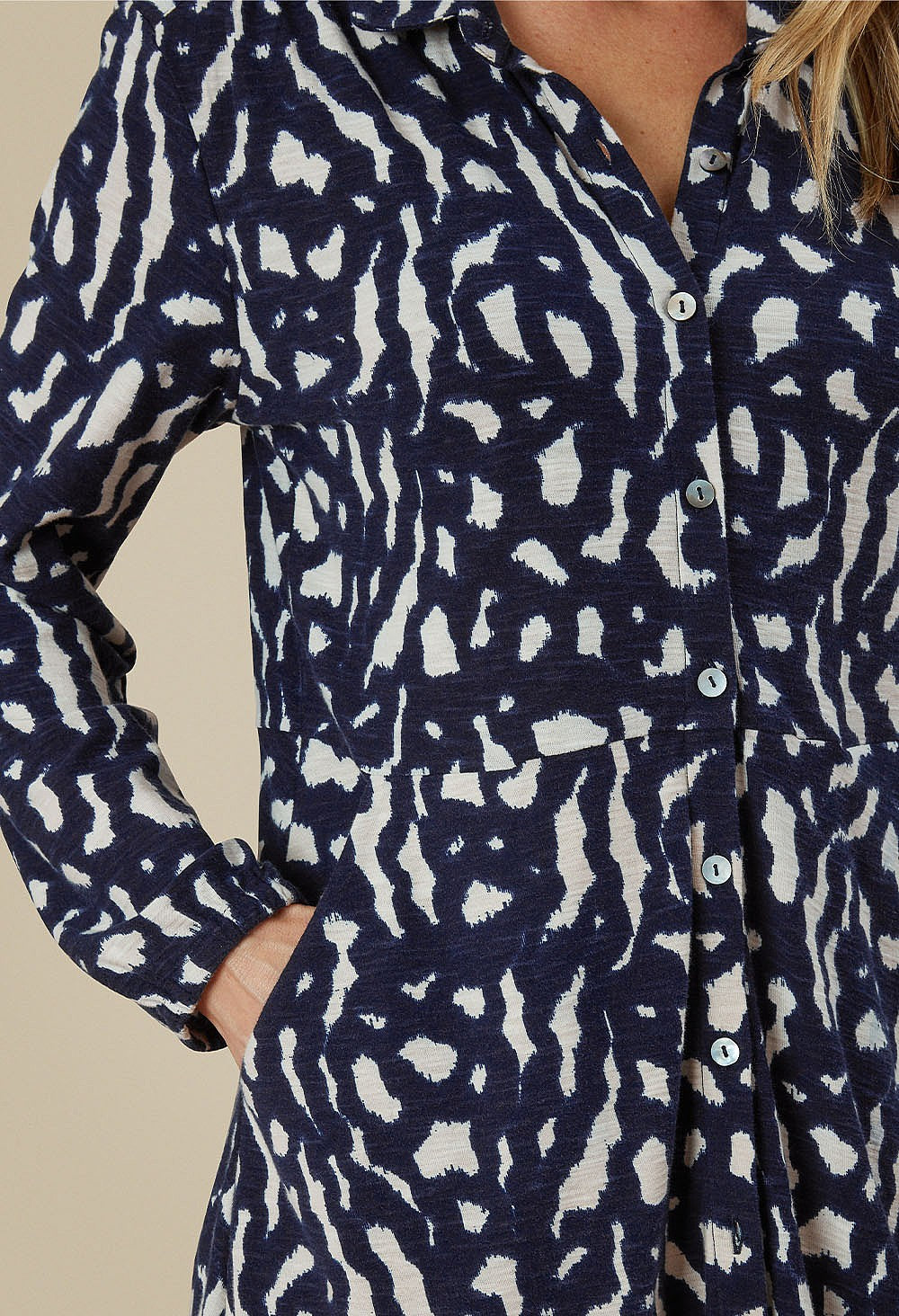 Adini Sasha Moonbeam Painted Shirt Dress