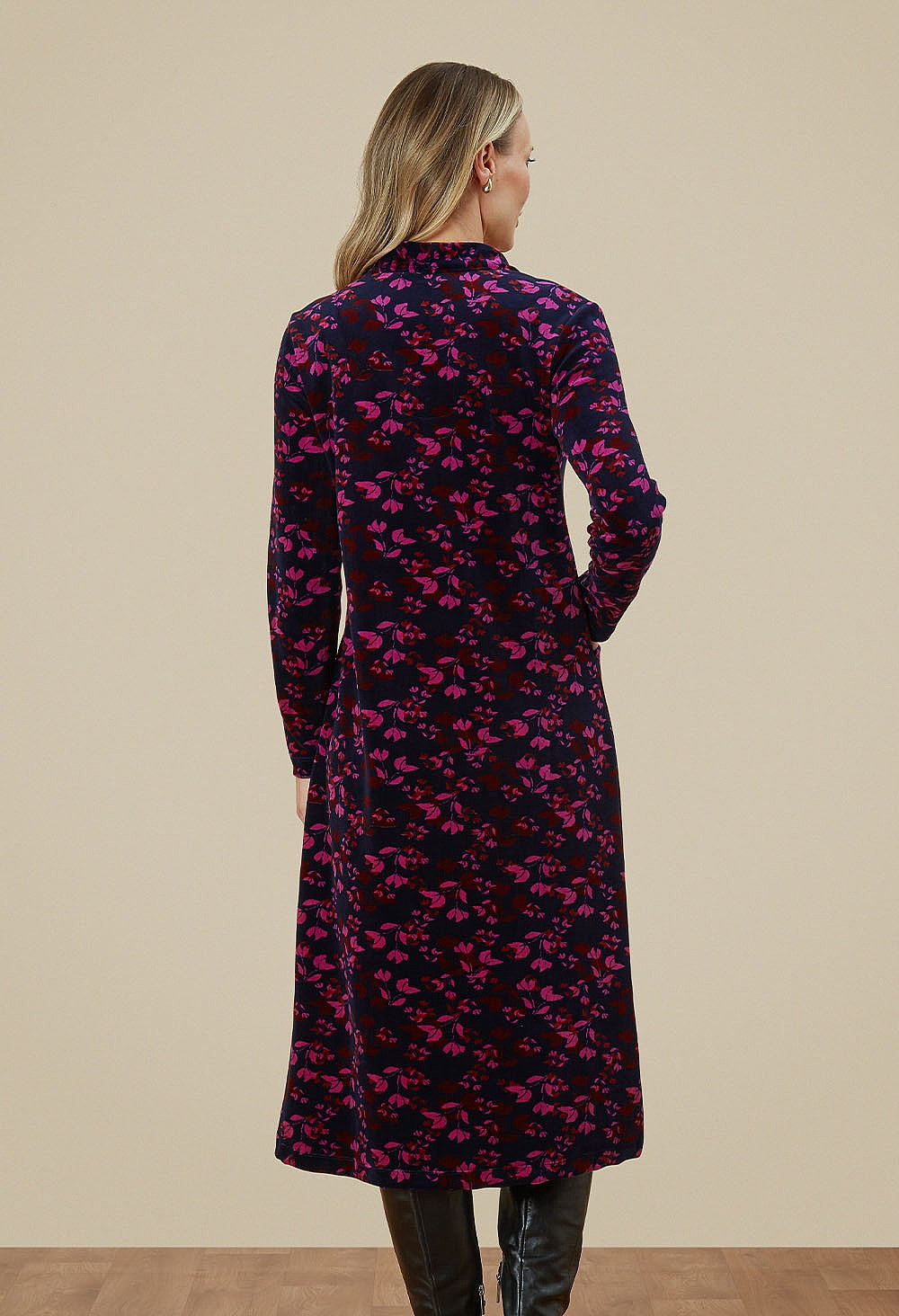 Adini Velveteen Immy Purple Dress