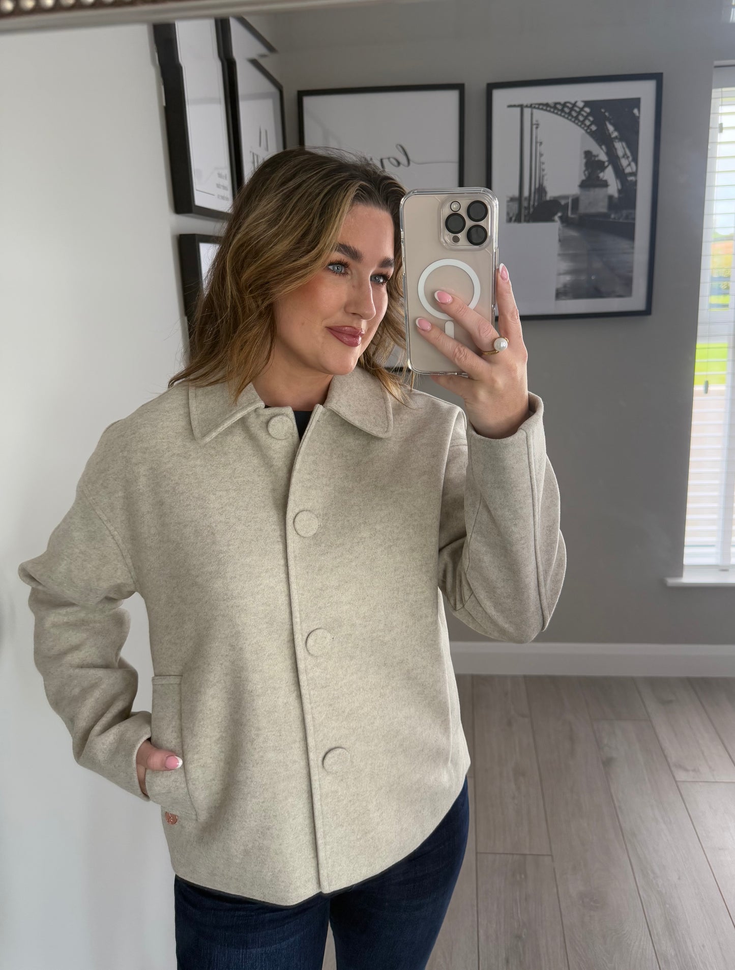 Rant & Rave Caireen Oatmeal Jacket