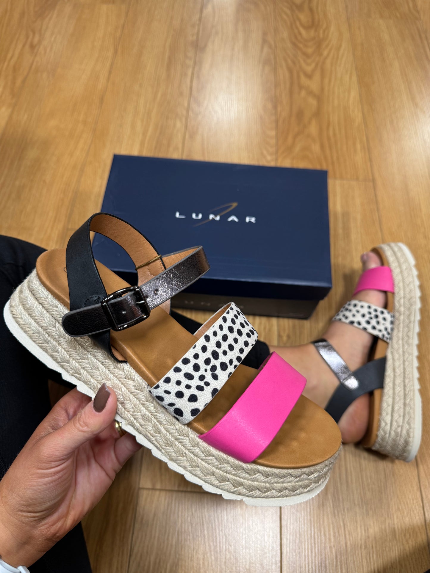 Lunar Summer Fuchsia Leopard Sandal
