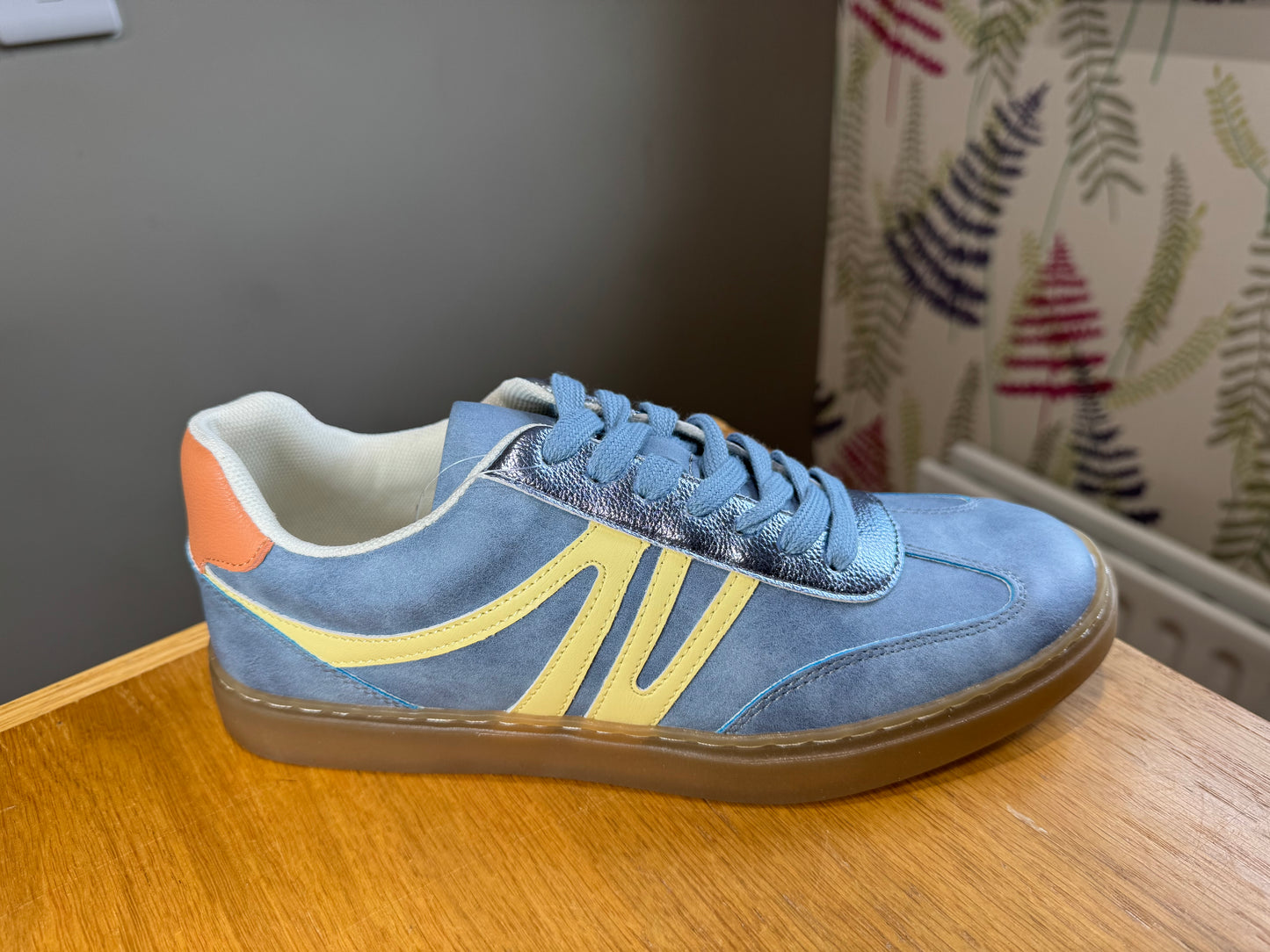 Redz Blue Metallic Trainer
