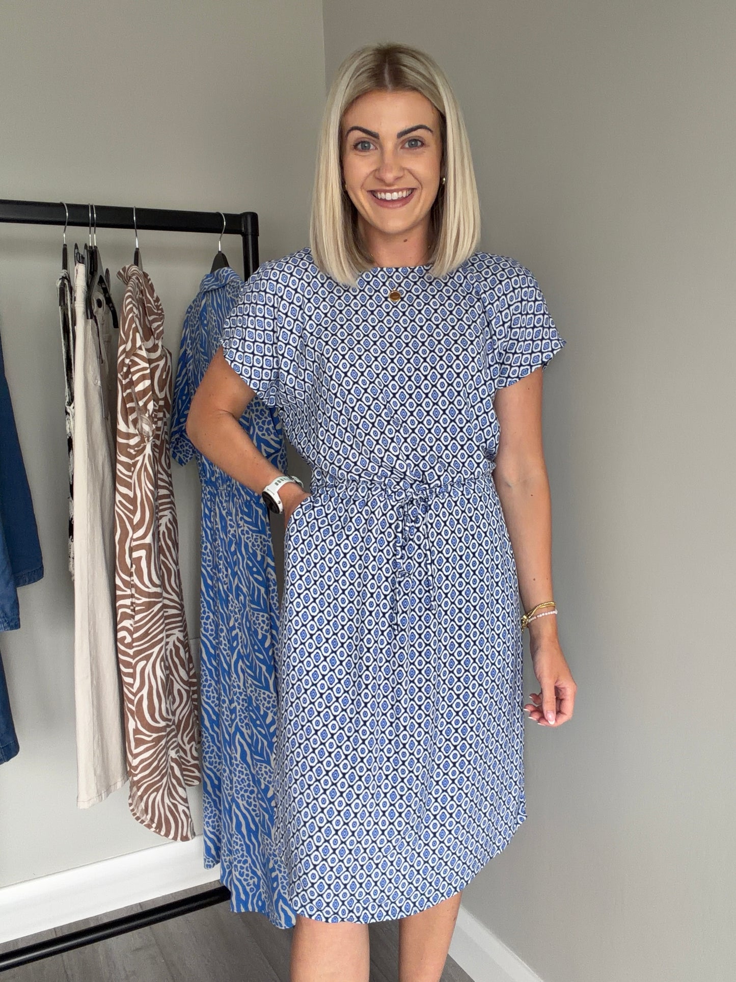 B.Young BYmmojella Blue Dress