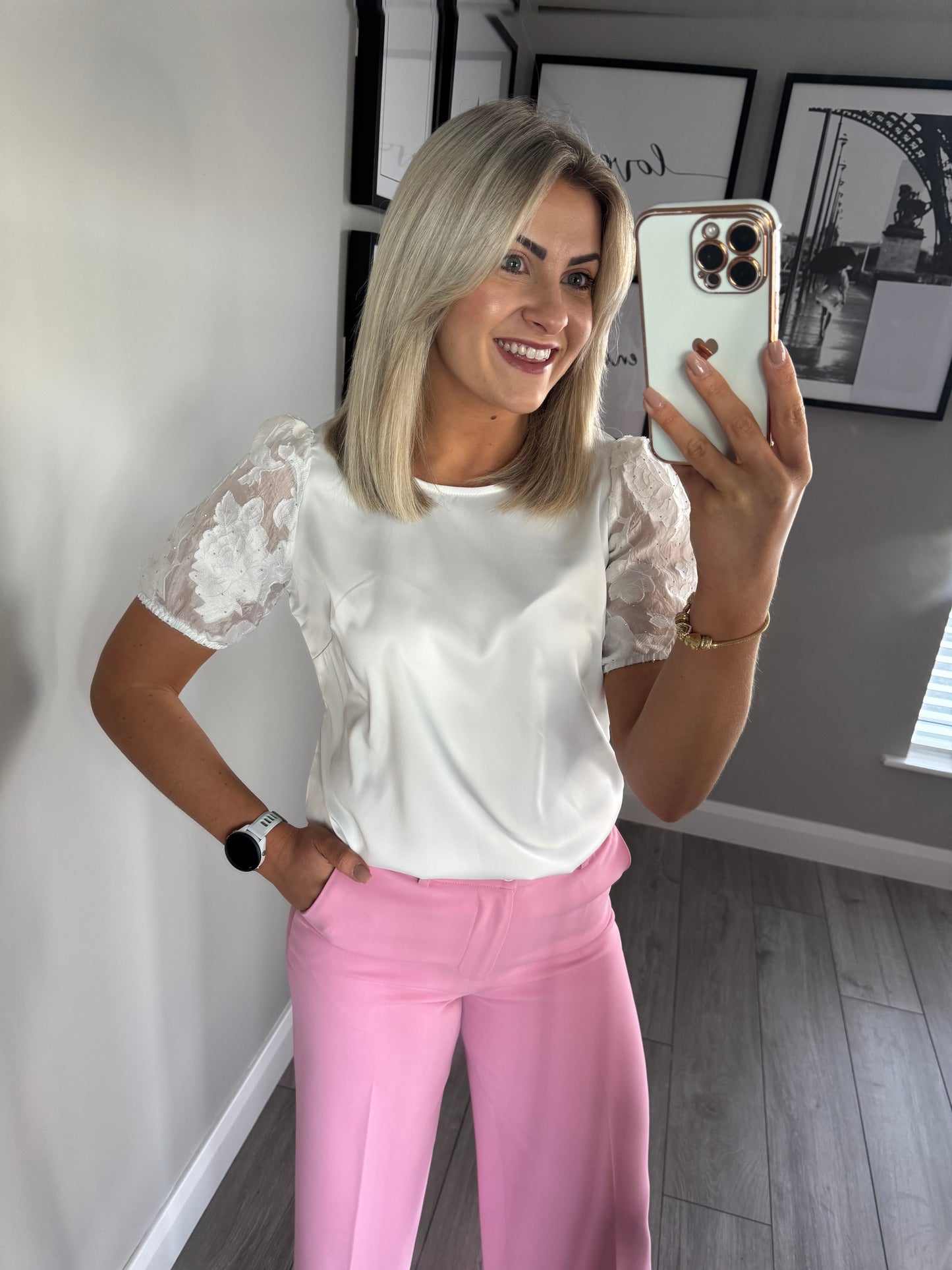 Rant & Rave Kally Cream Top