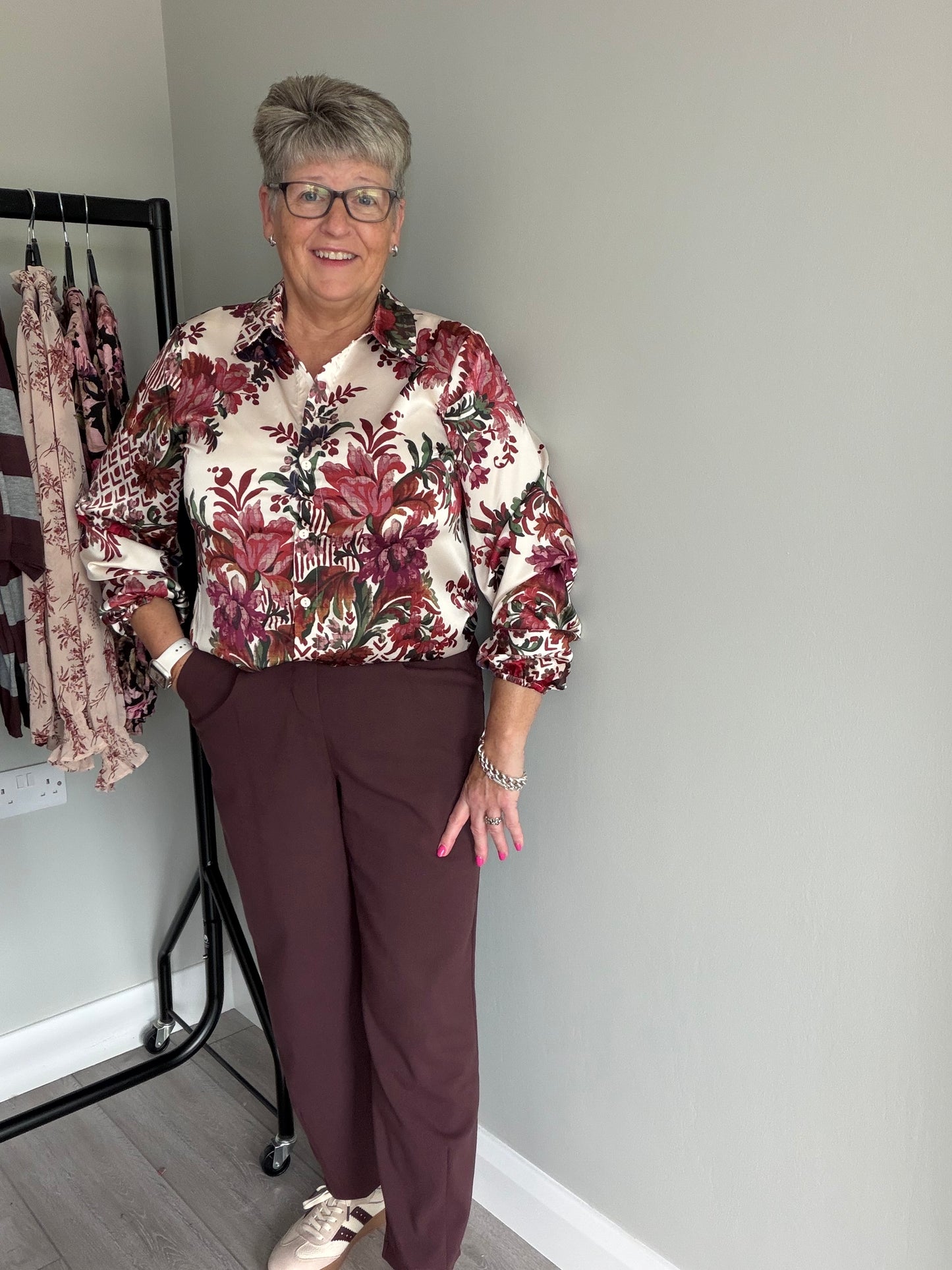 Kaffe KAmerle Fudge Cropped Trousers