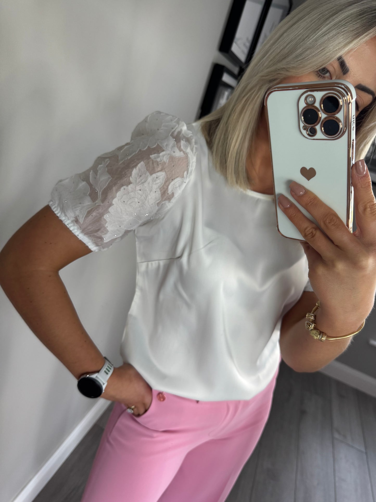Rant & Rave Kally Cream Top