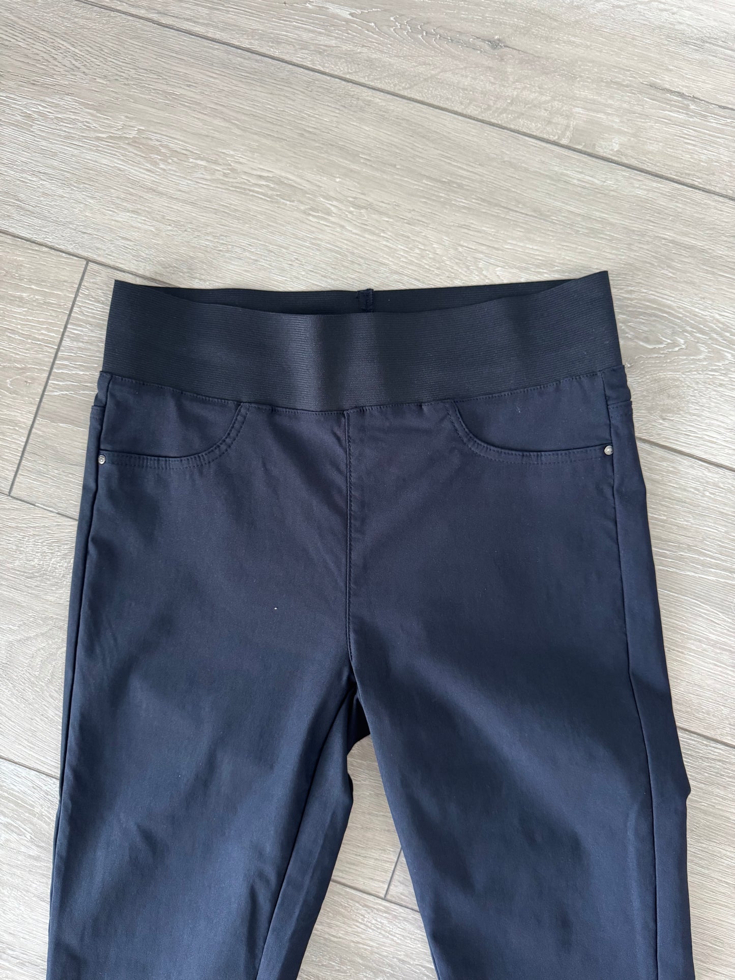 Freequent Navy Elasticated Crops