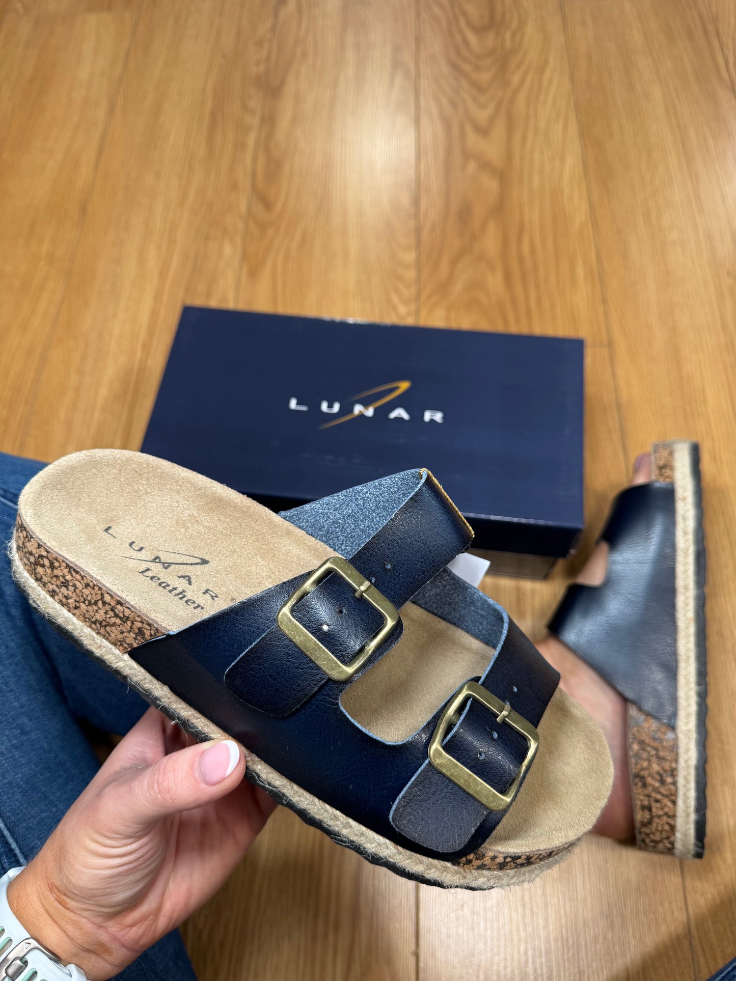 Lunar Belinda Navy Slider