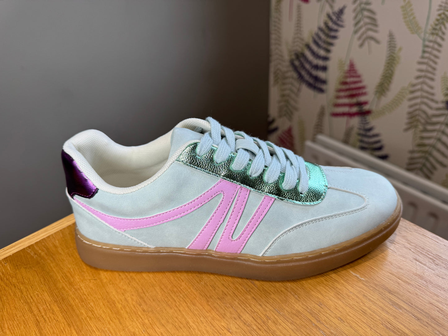 Redz Green Metallic Trainer