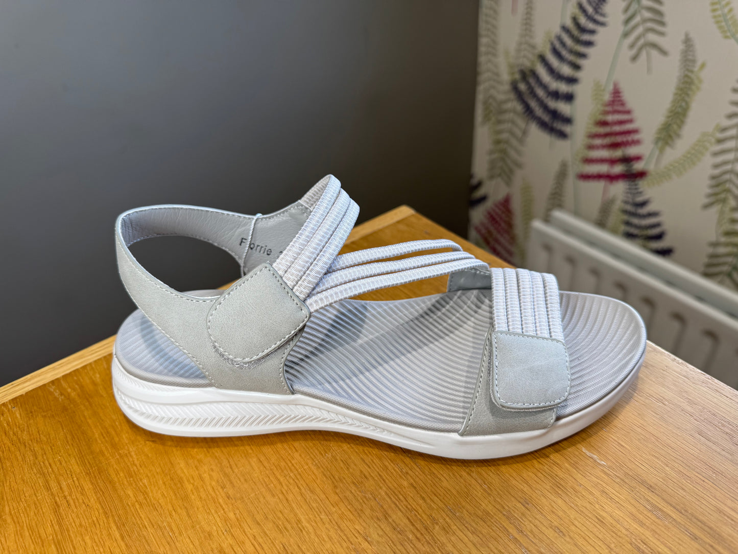 Redz Florrie Grey Velcro Sandal
