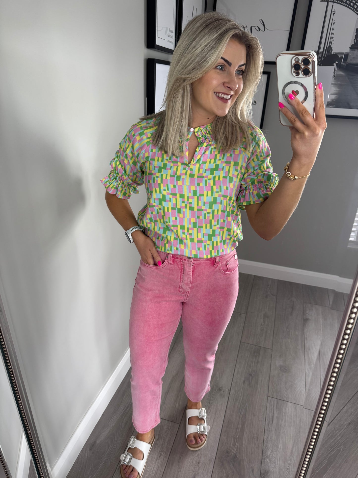 Rant & Rave Melanie Pink Mom Jean