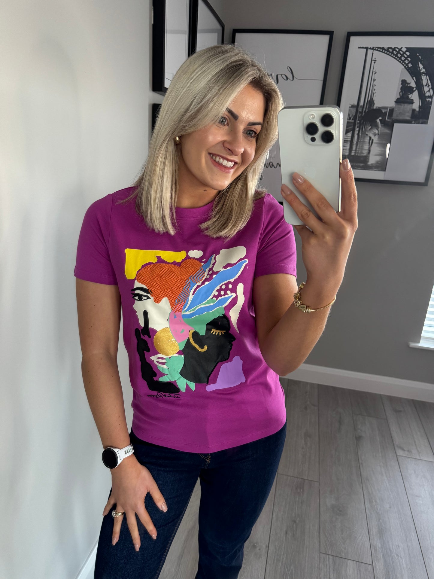 Relax & Renew Riley Magenta Tee