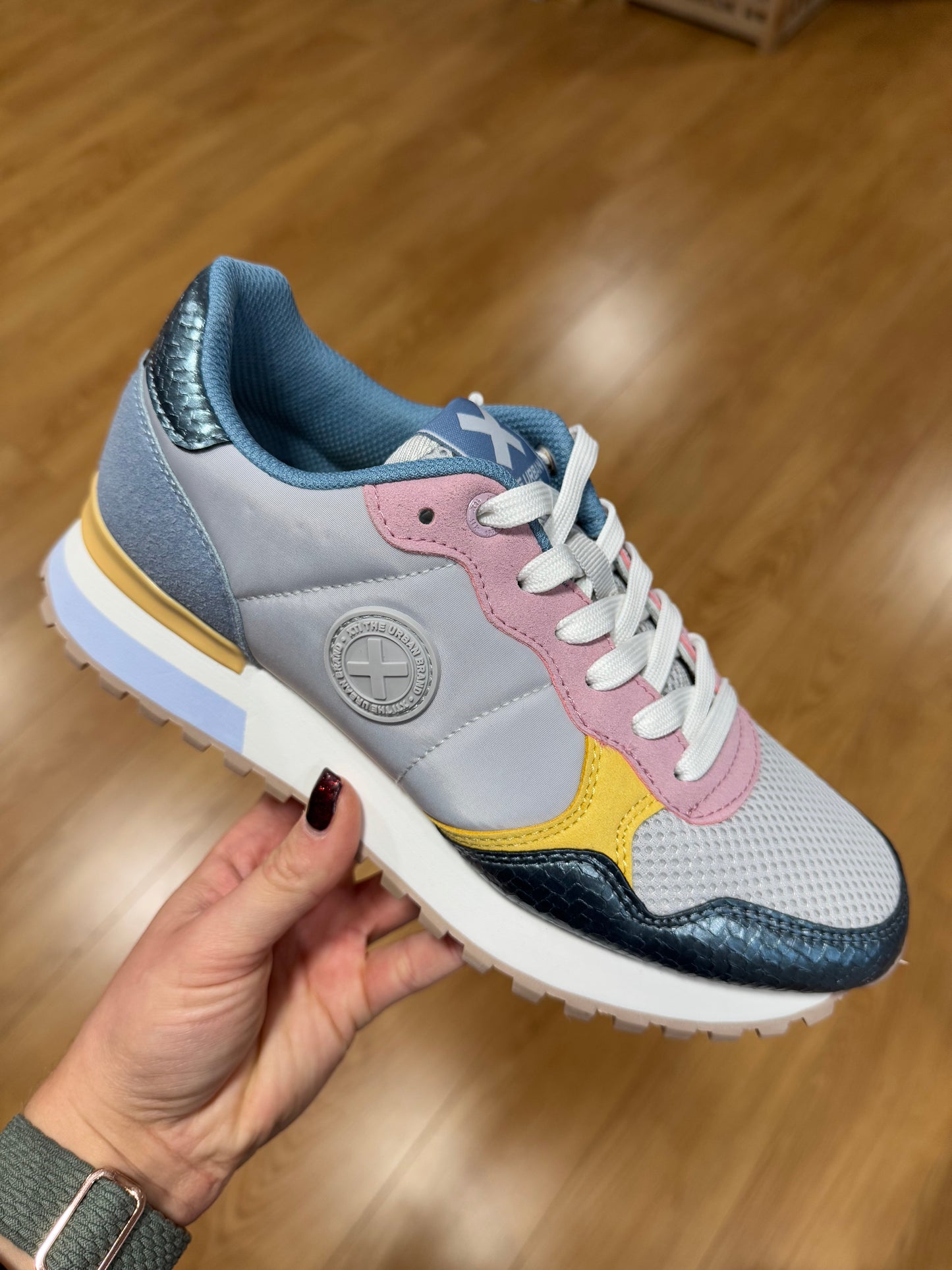 XTI Denim Multi Knit Trainer
