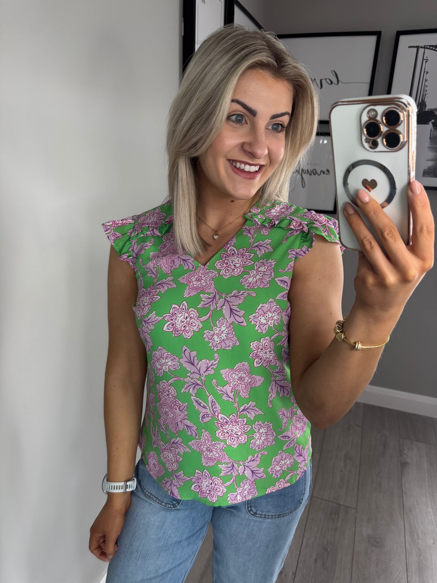 Rant & Rave Leana Green Top
