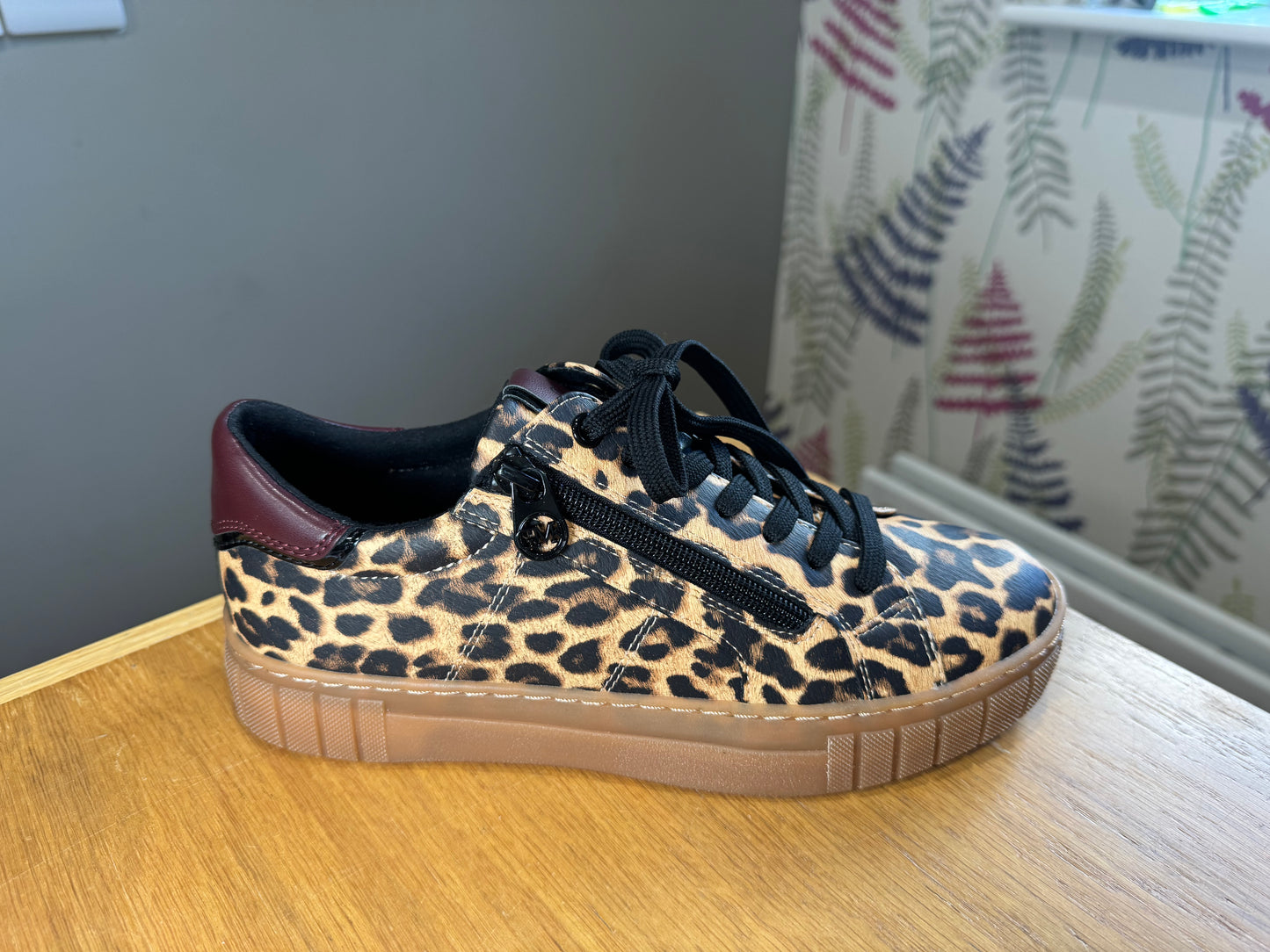 Marco Tozzi Leopard Zip Trainer