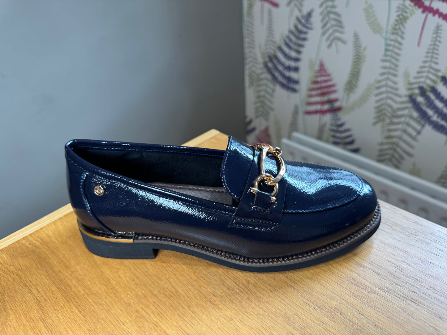 Zanni Phan Thiet Cobalt Patent Loafer
