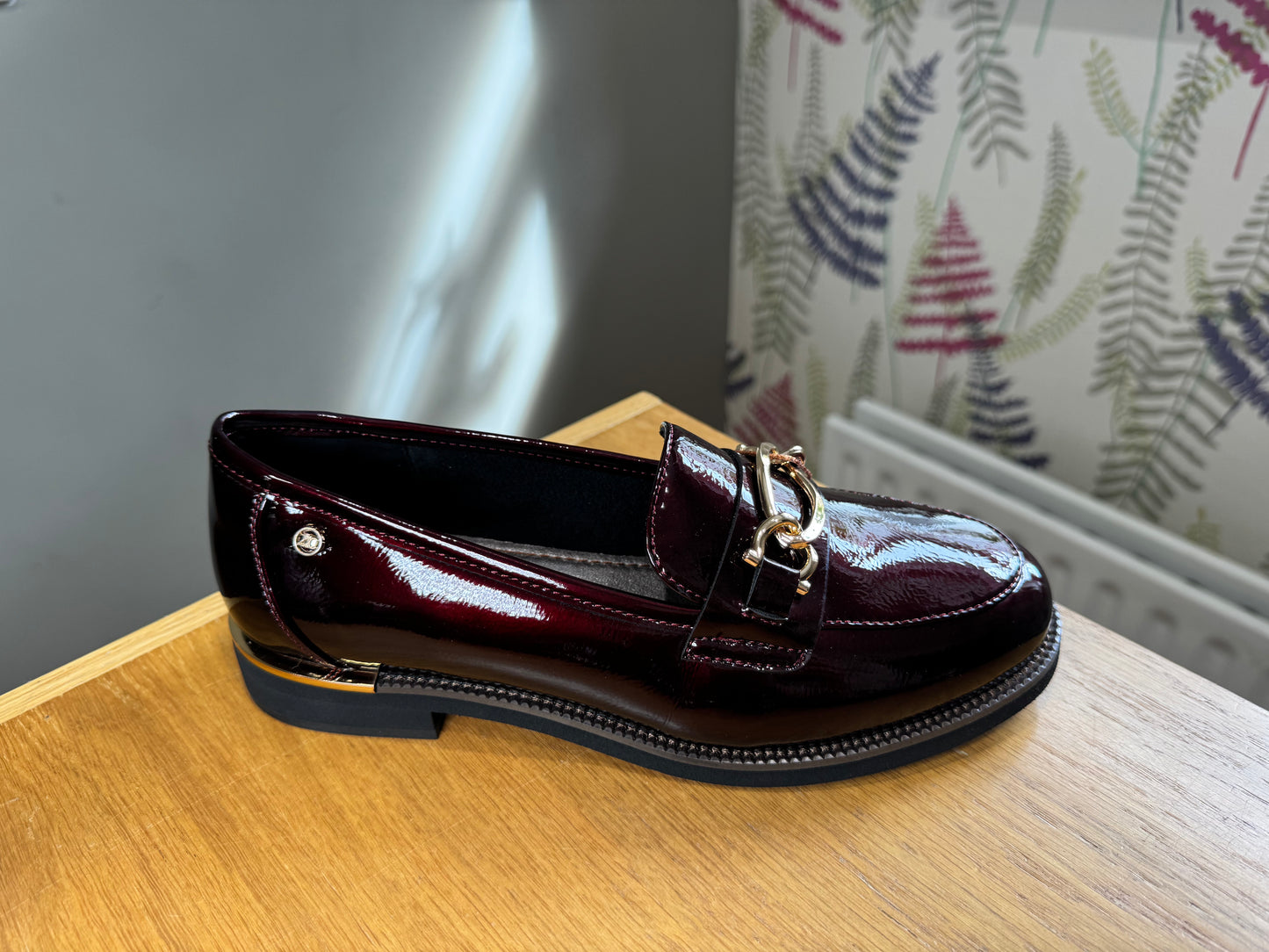 Zanni Phan Thiet Maroon Patent Loafer