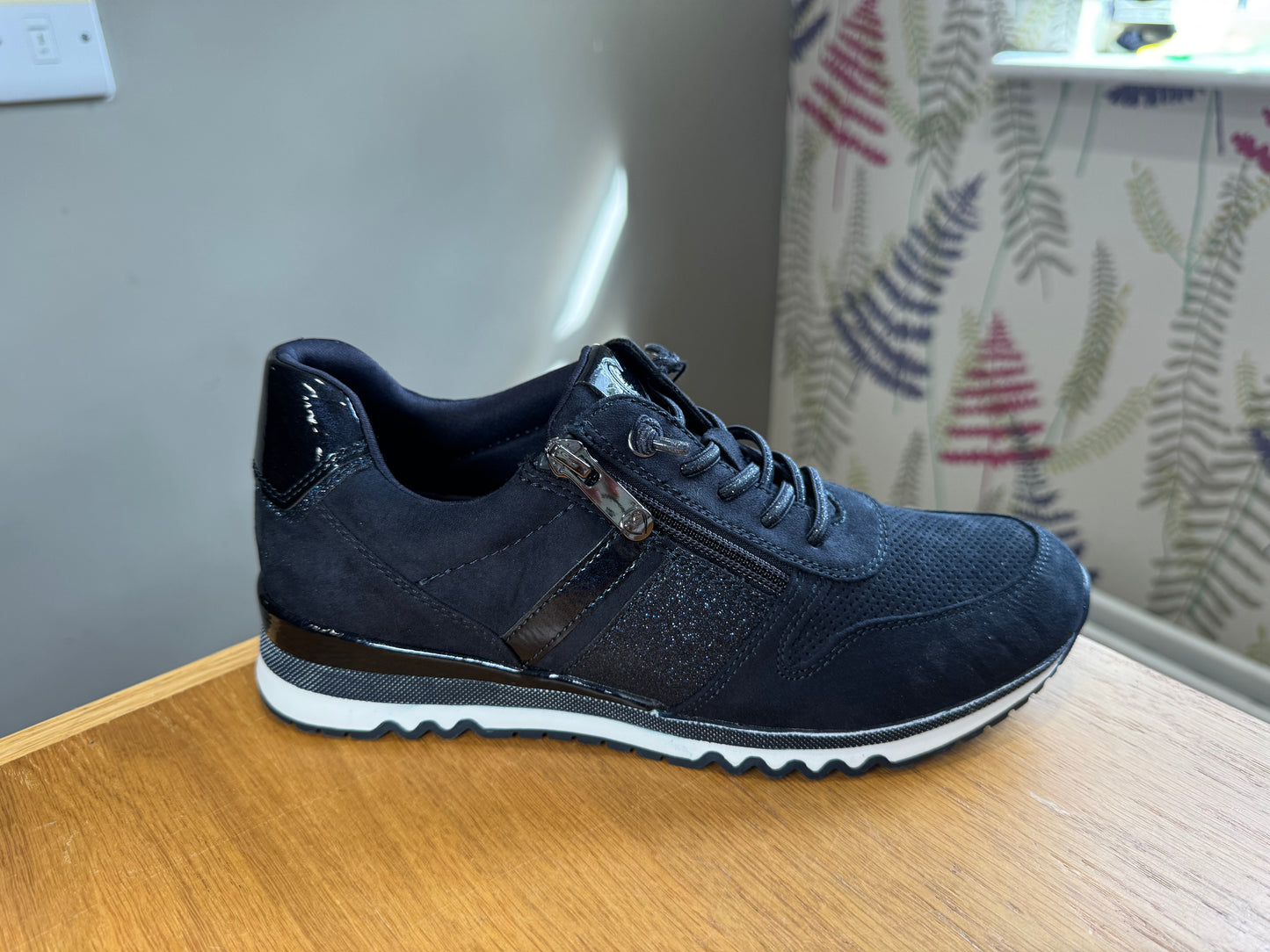 Marco Tozzi Navy Zip Trainer