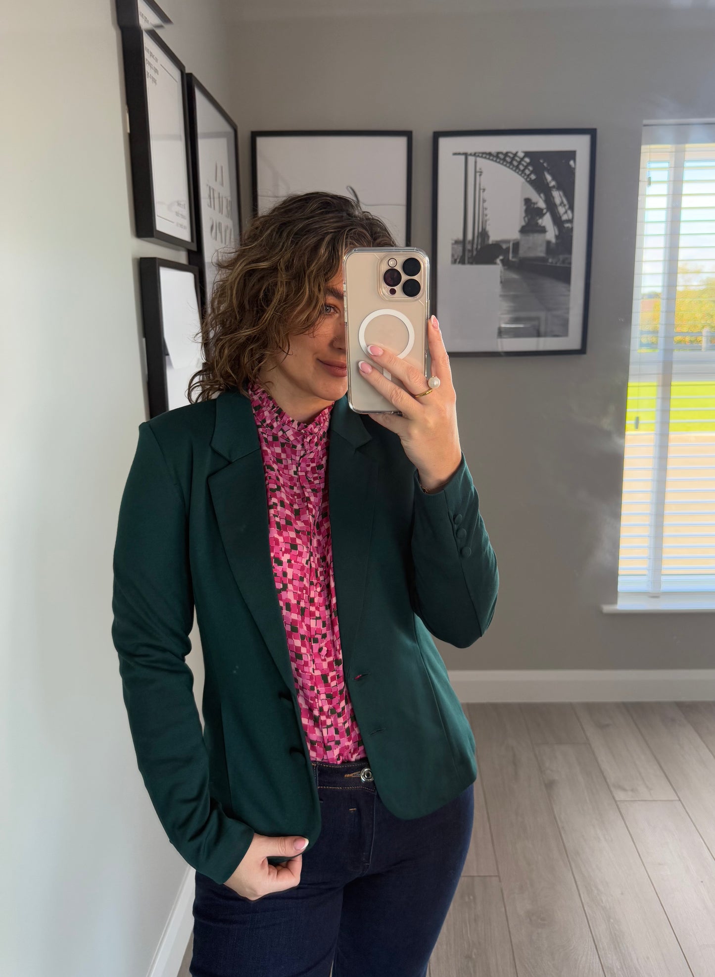 Freequent Forest Green Blazer