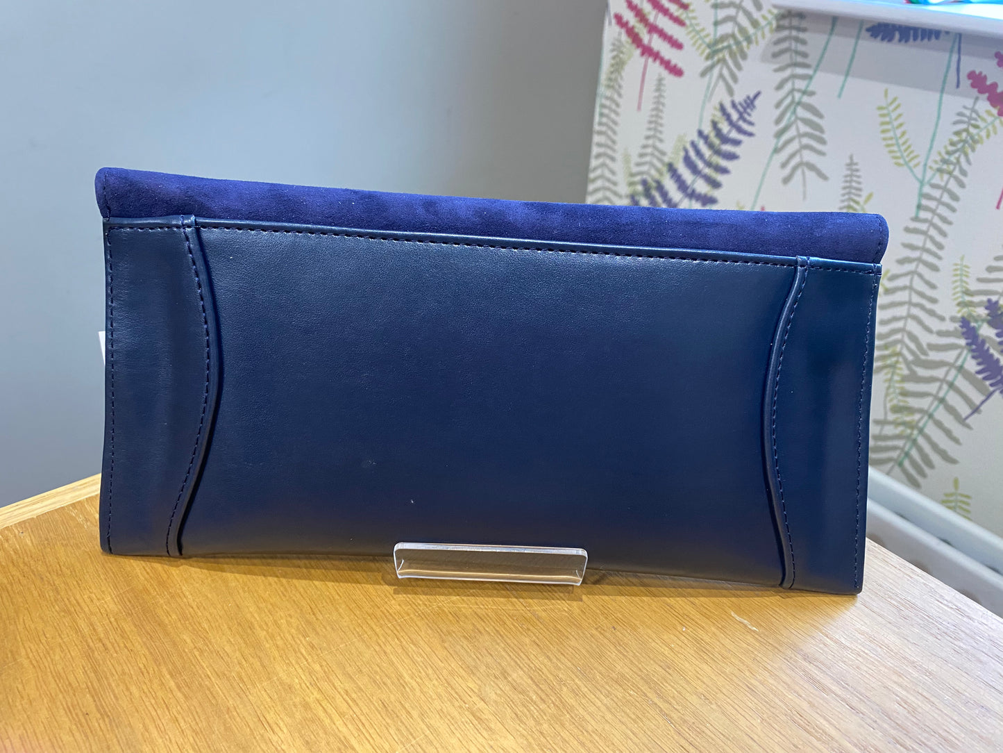 Emis Navy Suede/Leather Bag