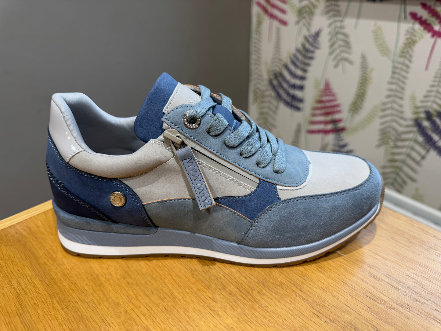 Refresh Denim Blue Zip Trainer