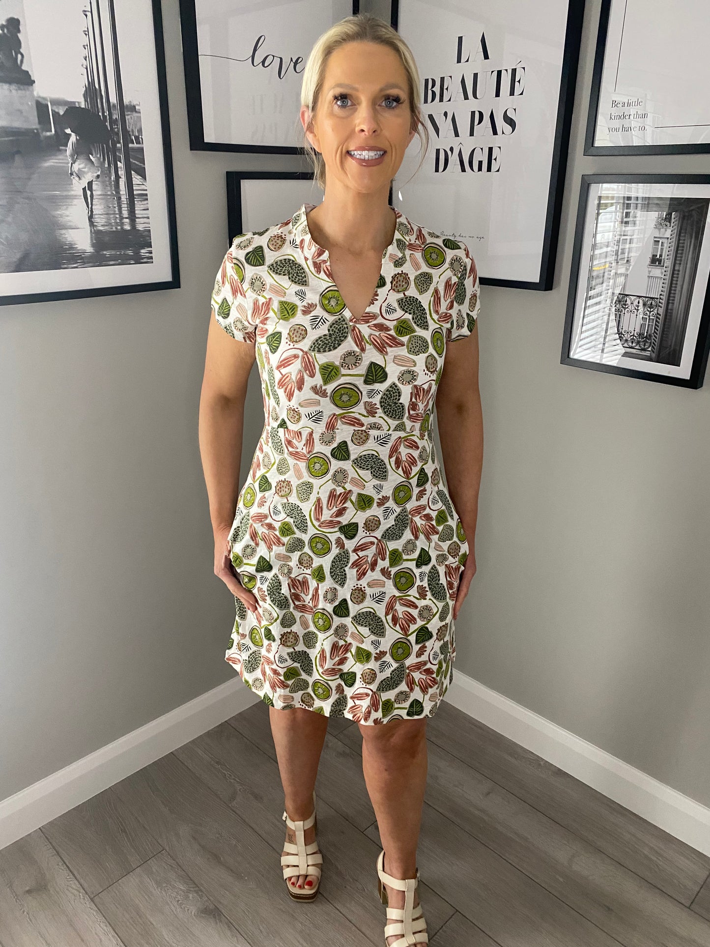 Nomads Green Print Dress