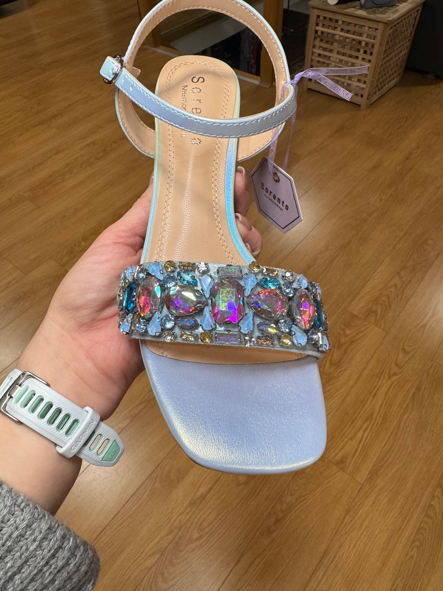 Sorento Glin Sky Blue Gem Sandal