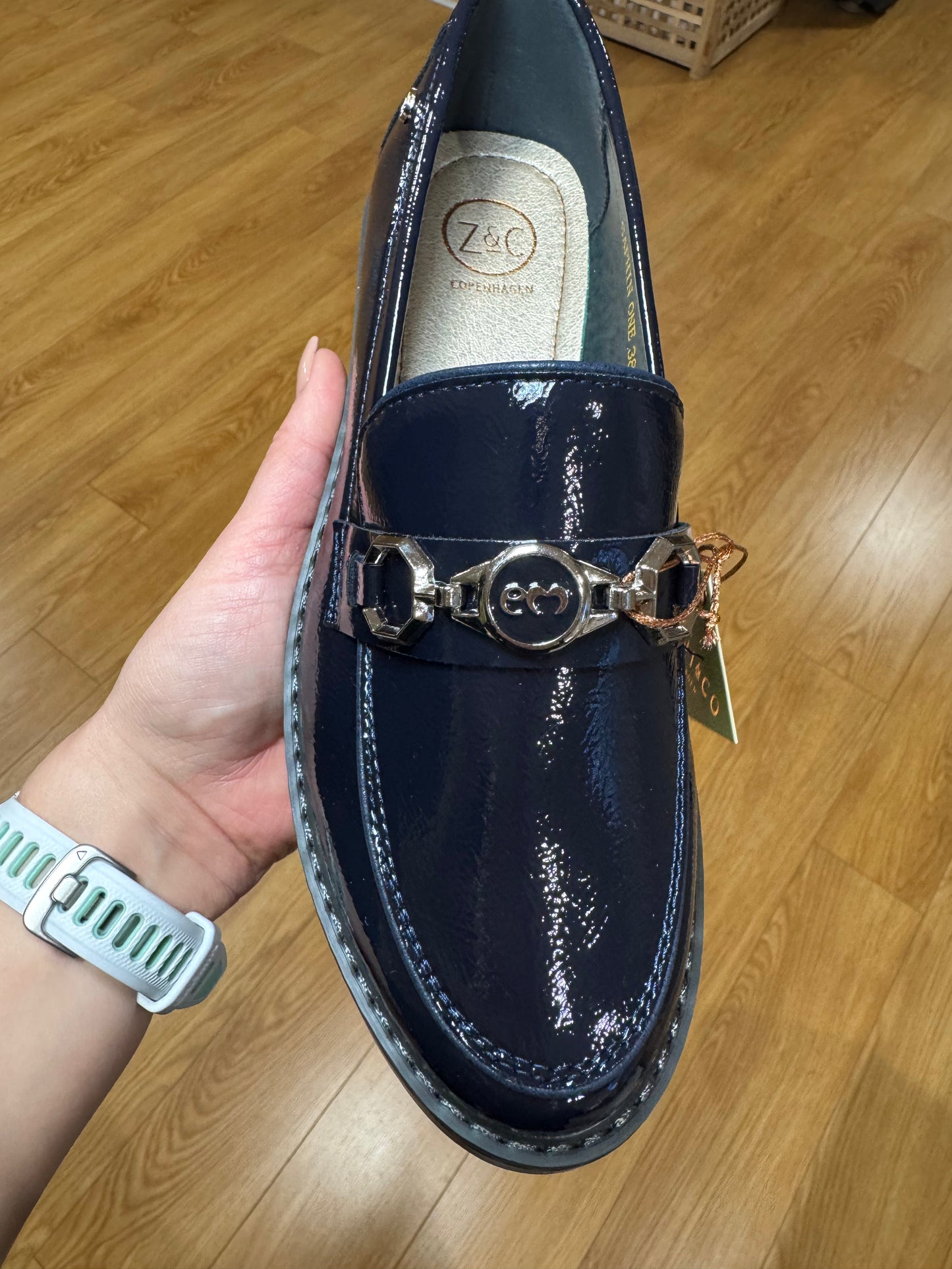 Zanni & Co Saphin Cobalt Patent Loafer