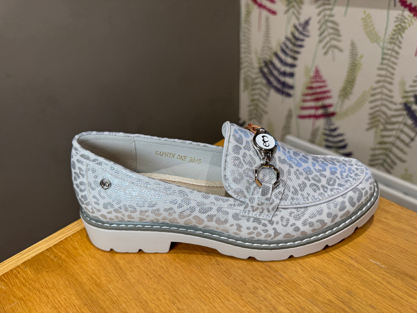 Zanni & Co Saphin Silvery Cheetah Loafer