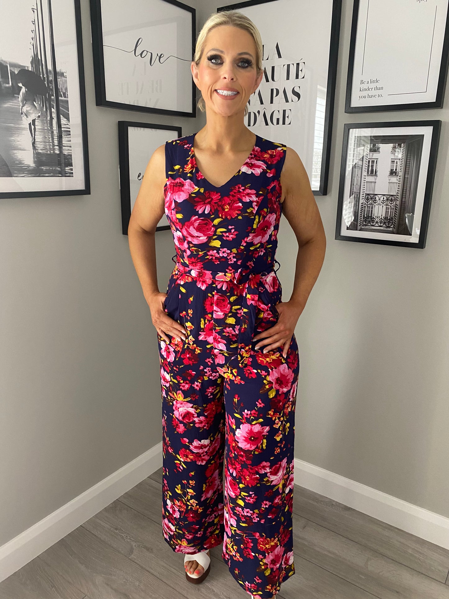 Rant & Rave Alesha Navy Jumpsuit