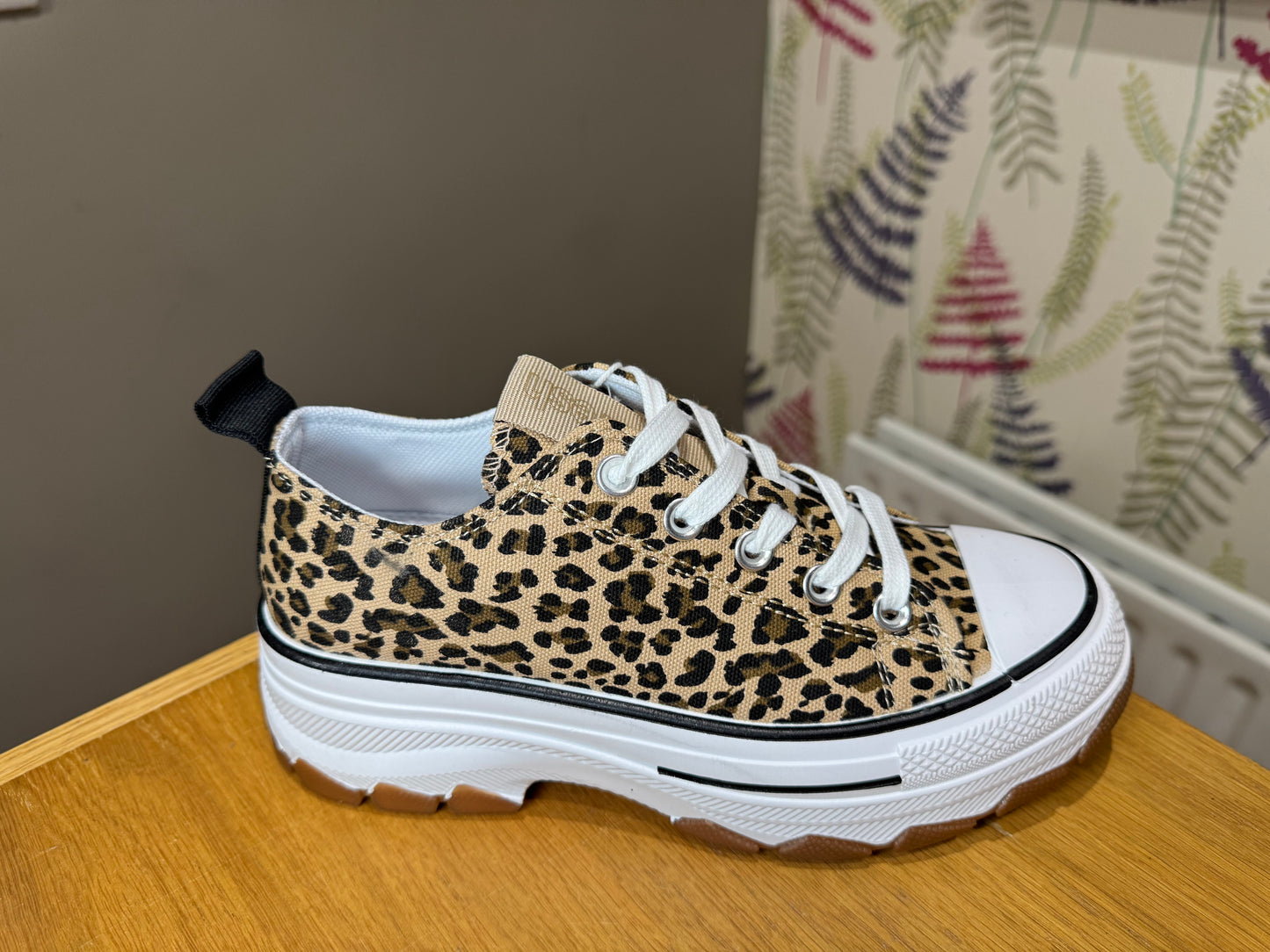 Refresh Leopard Print Canvas Trainer