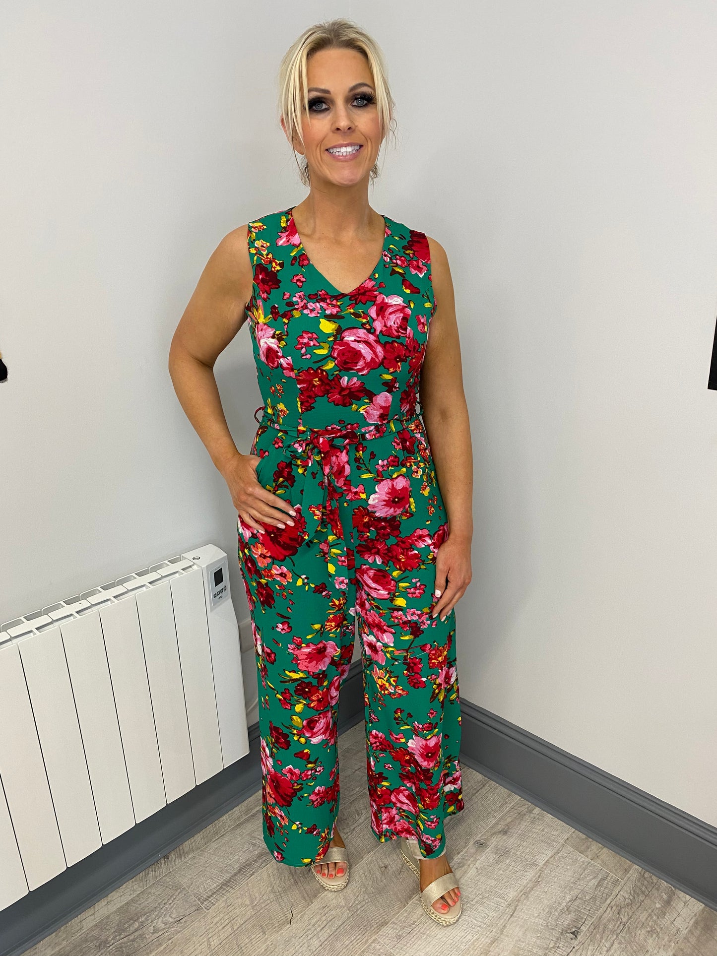 Rant & Rave Alesha Green Jumpsuit