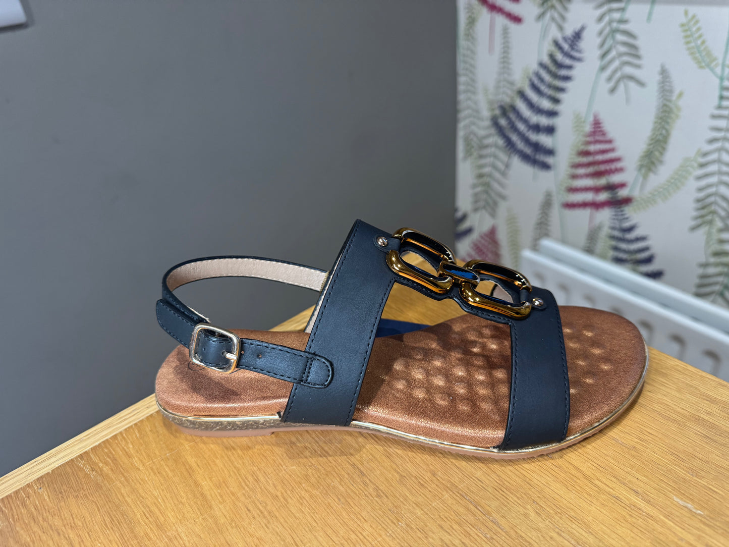 Lunar Darcy Black Sandal