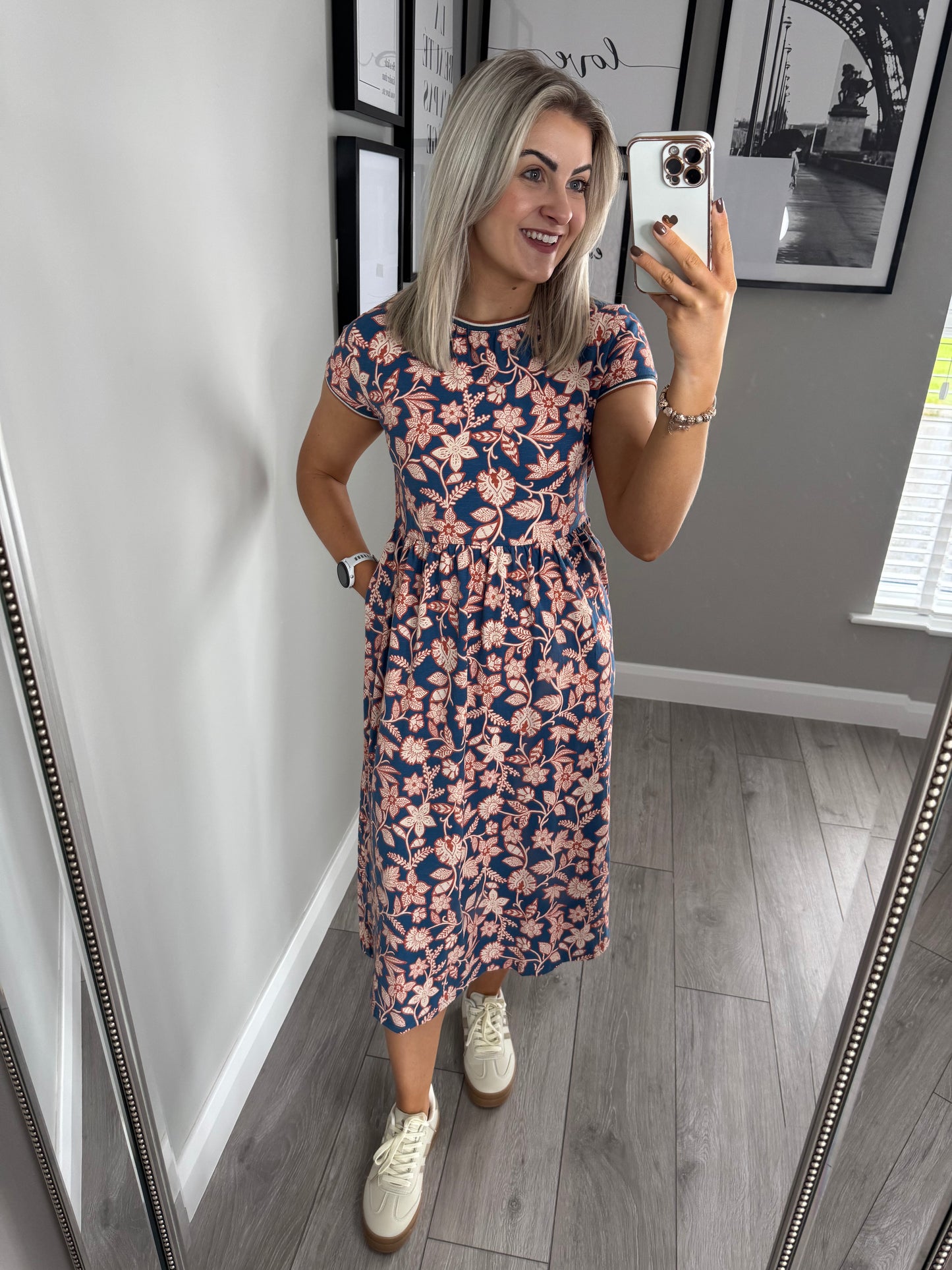 Brakeburn Midnight Garden Denim Dress