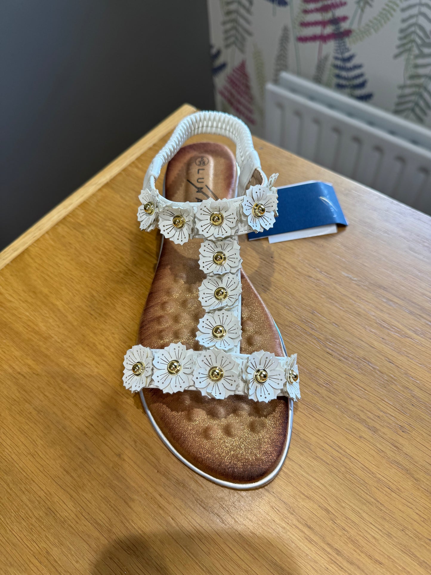 Lunar Bronwyn White Sandal