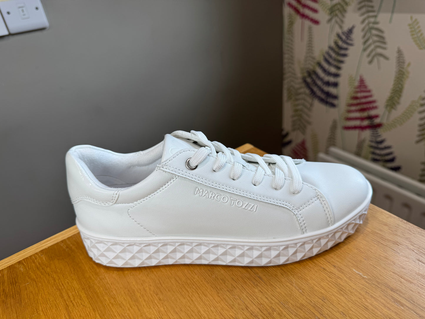 Marco Tozzi White Geo Trainer