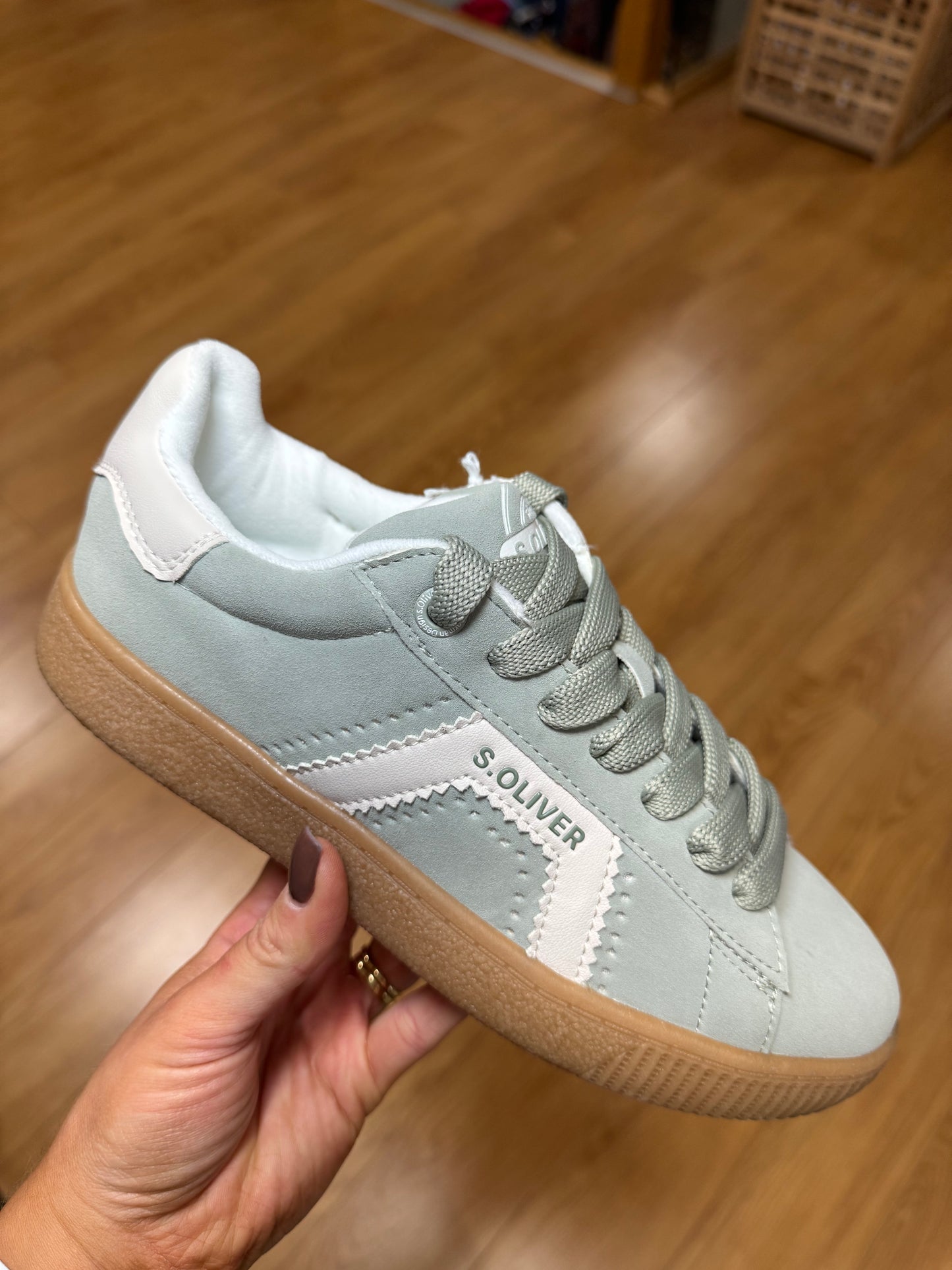 S. Oliver Pistachio Trainer