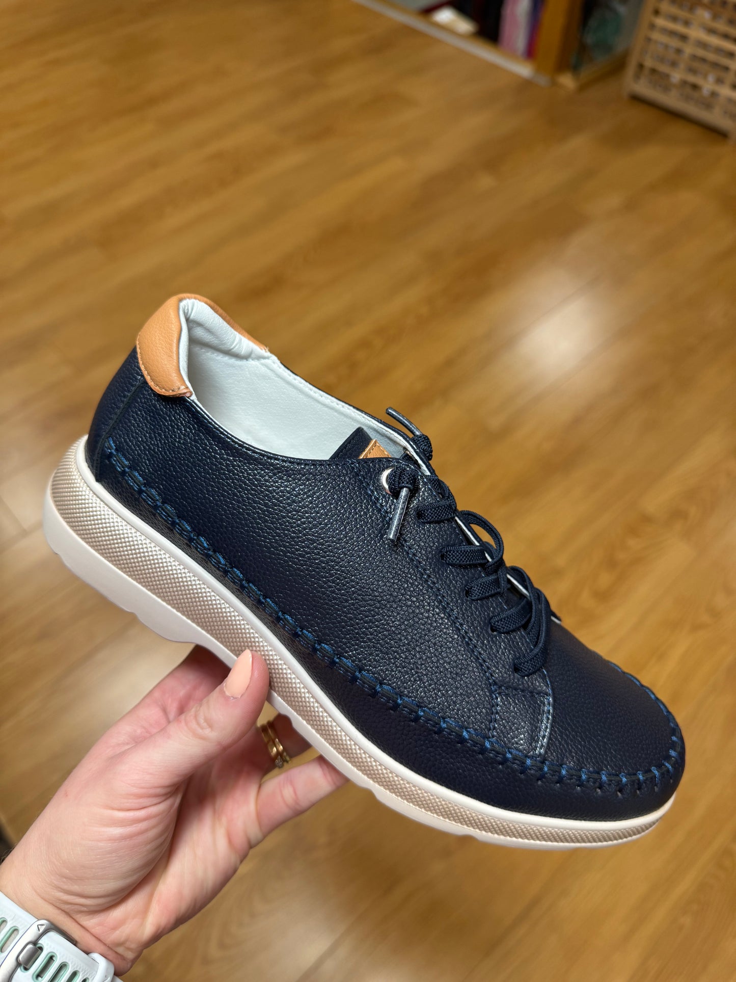 OMG Gastun Navy Elasticated Slip On