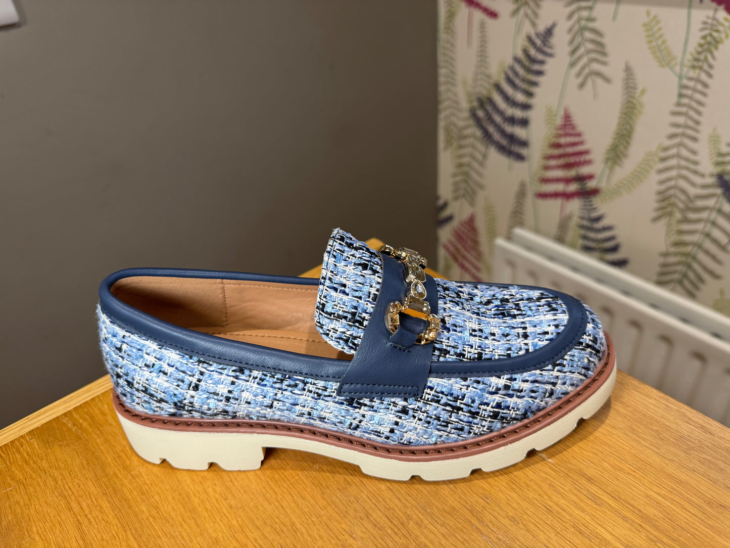 Zanni & Co Cuavan Cobalt Tweed Loafer