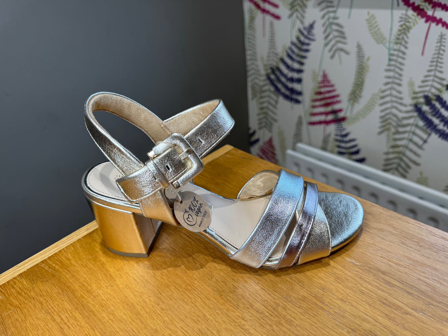 Marco Tozzi Gold Multi Heeled Sandal