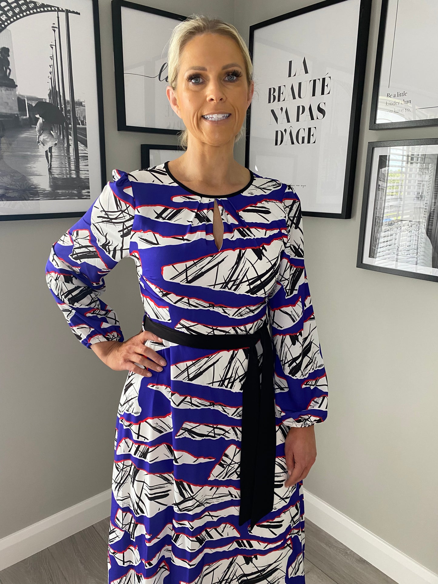 Ella Boo Purple Print Dress