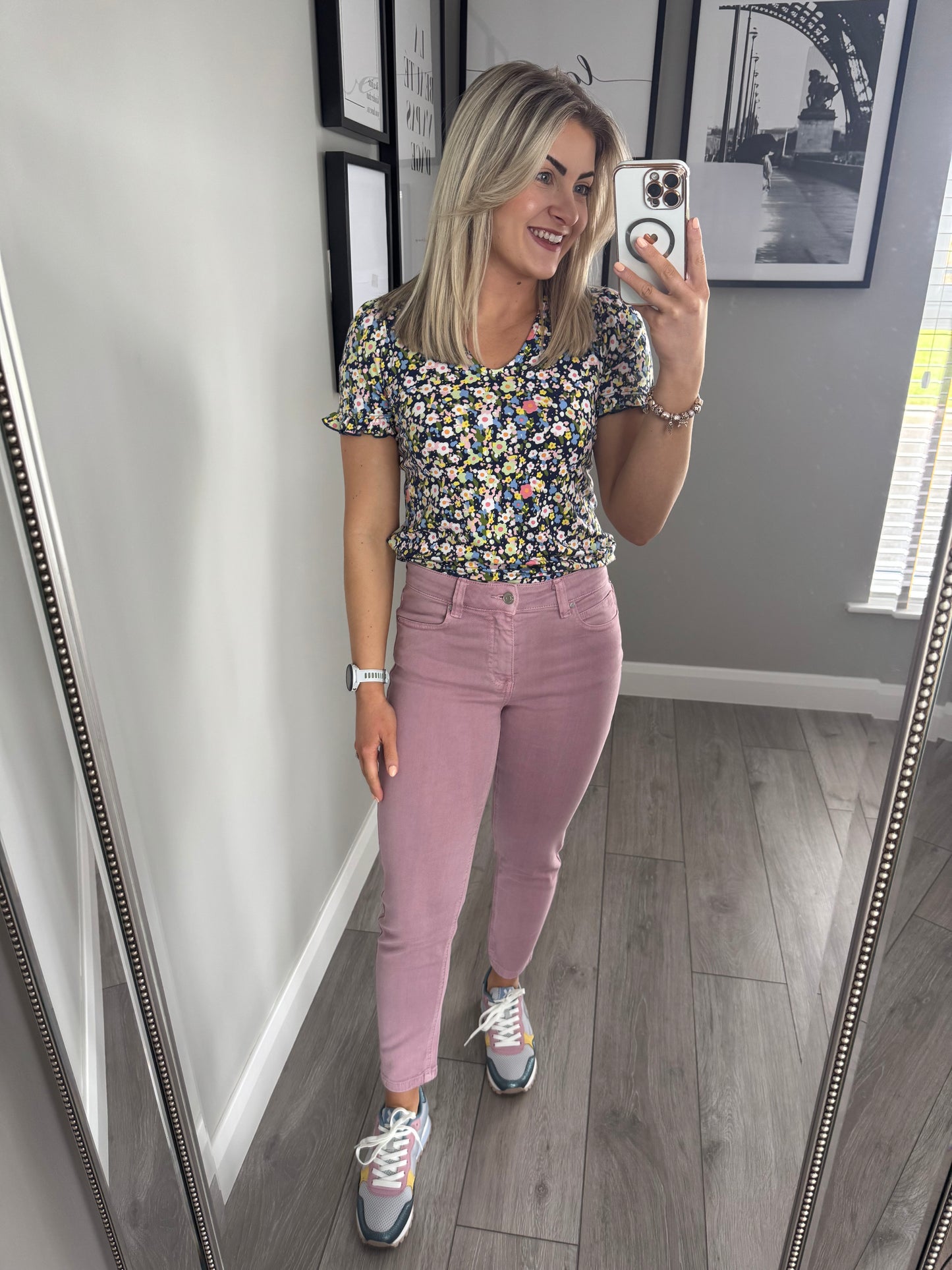 Pinns Soft Pink Slim Jean