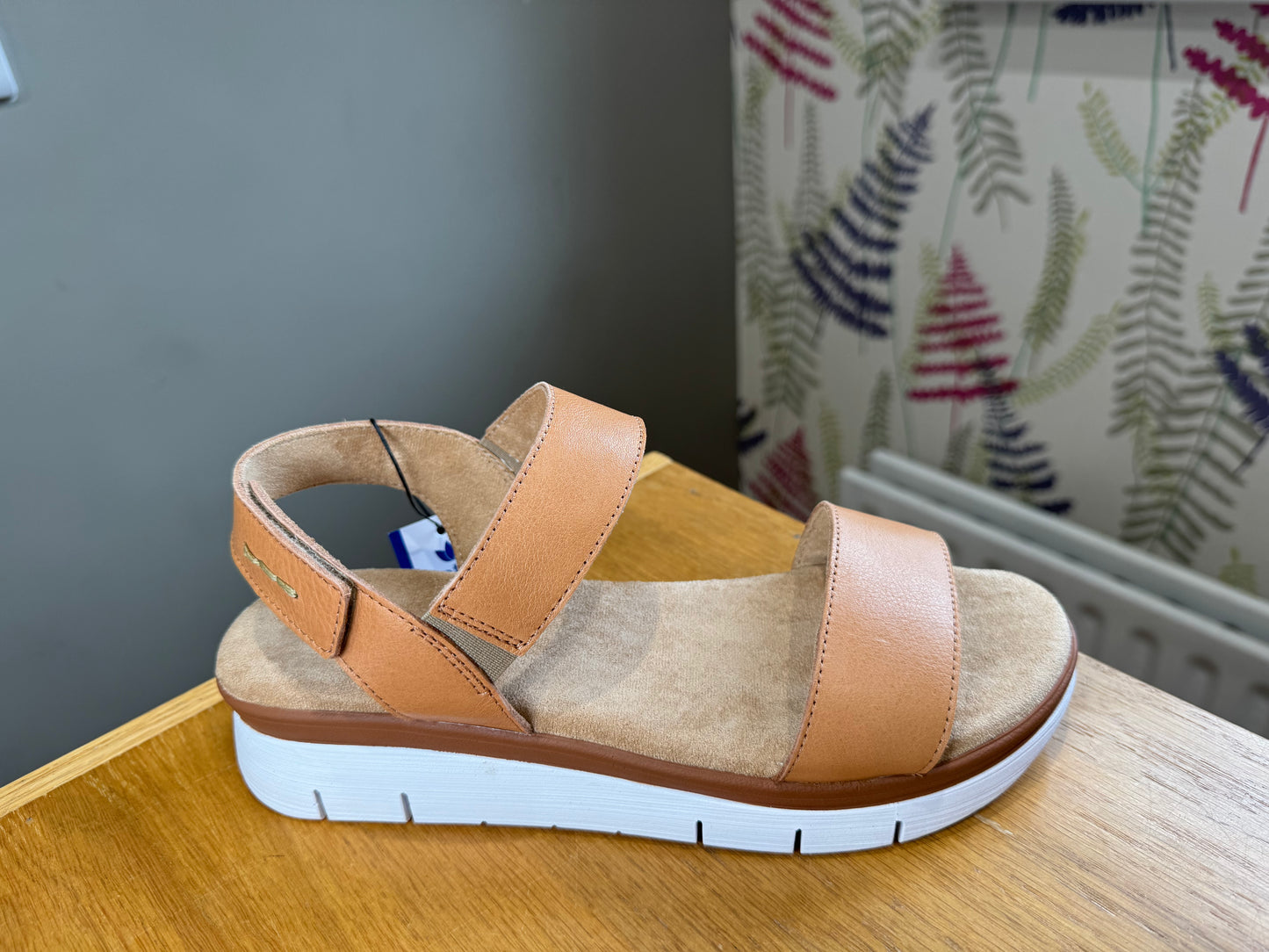 Lotus Facchini Tan Velcro Sandal